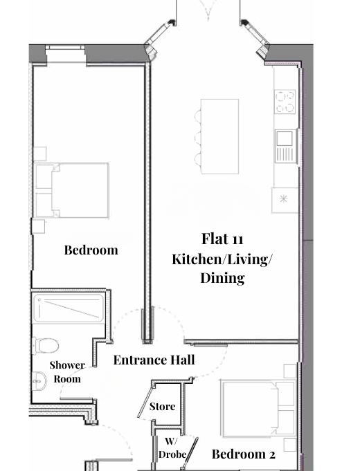 Flat 11 - £280,000 - Two bedroom apartment