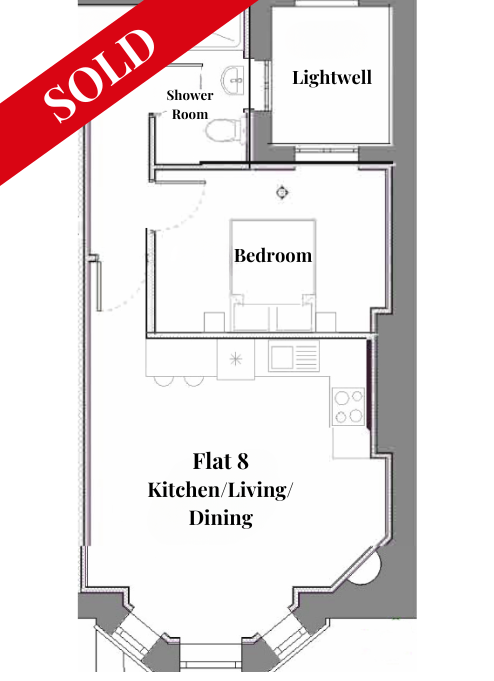 Flat 8 - SOLD - One bedroom apartment